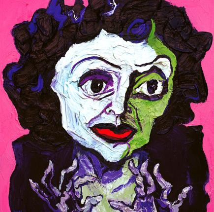 Portrait d'Edith Piaf. Expo Maudits !