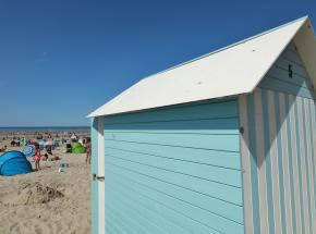 Cabine de plage à Bray-Dunes