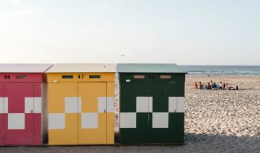 Cabines de plages à Malo-les-Bains