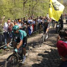 La trouée d'Arenberg lors du Paris-Roubaix et ses milliers d'aficionados.