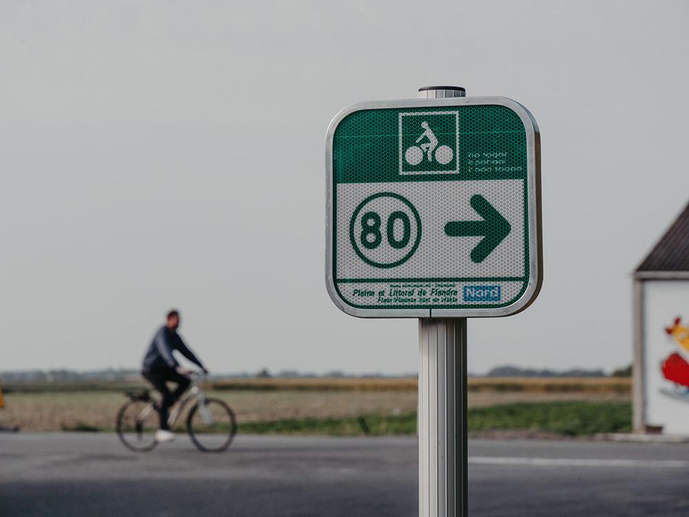 Réseau points nœuds vélo en Flandre